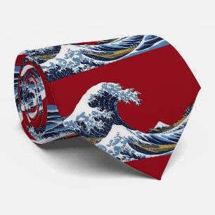 Hokusai , The Great Wave off Kanagawa Tie