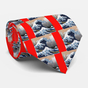 Hokusai, "The Great Wave off Kanagawa" Tie