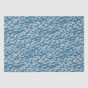 Hokusai the Great Wave Pattern Nautical Blue wave Tissue Paper