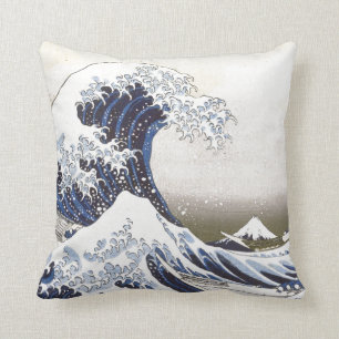 Hokusai's Great Wave Cushion