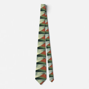 Hokusai's South Wind, Clear Sky or "Red Fuji" Neck Tie