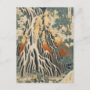 Hokusai's Waterfalls Kirifuri Postcard