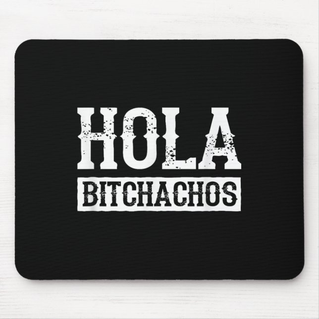 Hola Achos Drinko Squad Fiesta Funny Cinco De Mayo Mouse Pad (Front)