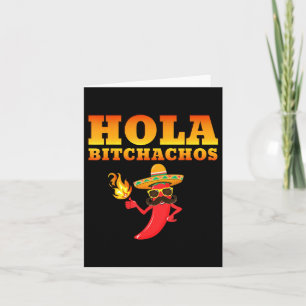 Hola Achos Men Women Adult Cinco De Mayo Card