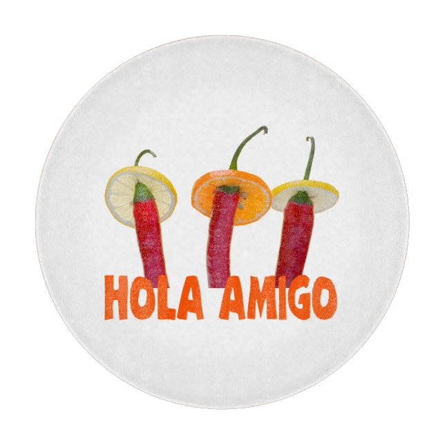 Hola Amigo Cutting Board (Front)