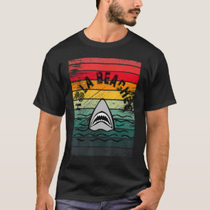 Hola Beaches Cute Shark Beach Vacation Summer Pine T-Shirt
