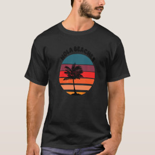 Hola Beaches Summer Holiday Cruise Vacation Palm T T-Shirt