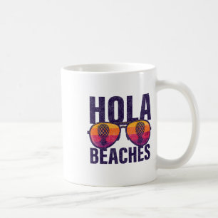 Hola Beaches Upside Down Pineapple Swinger  Coffee Mug