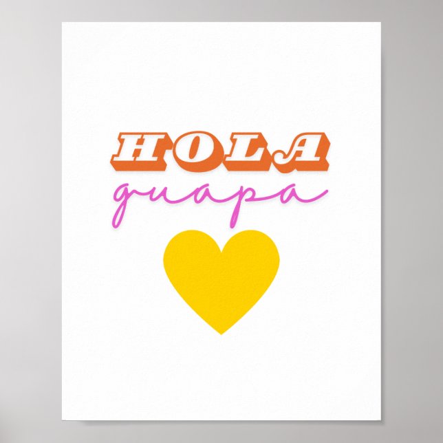 Hola Guapa Poster Print (Front)