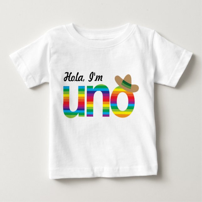 Hola, I'm UNO! Baby T-Shirt (Front)