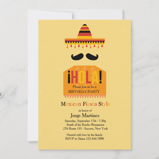 Hola Invitation (Front)