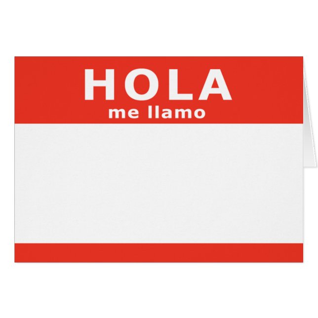 hola me llamo (Front Horizontal)