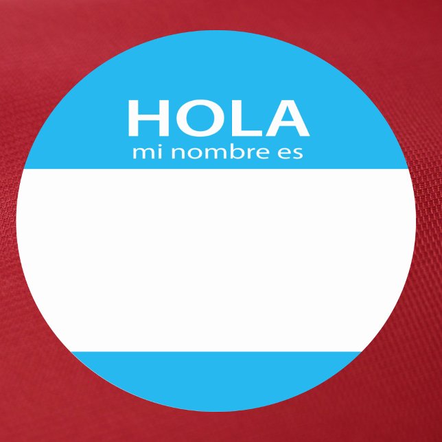 Hola Mi Nombre Es spanish hello tag (Creator Uploaded)
