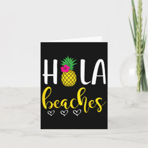 Hola Pineapple Bachelorette Beaches Summer Vacatio Card