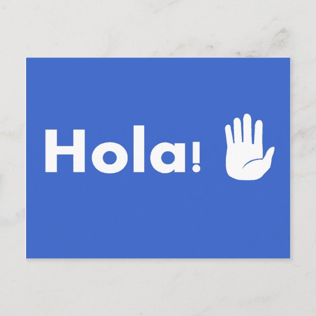 Hola Postcard (Front)