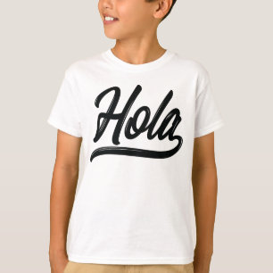 Hola Script (Black) T-Shirt