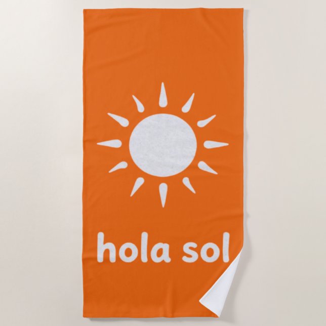 Hola Sol Beach Towel (Front)