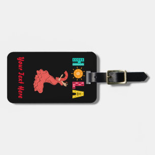 Hola! Spanish theme/senorita/editable text Luggage Tag