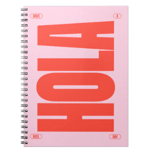 Hola (Sweet Pink Tone) Notebook