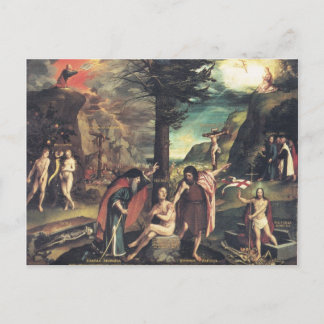 Holbein Allegory Postcard
