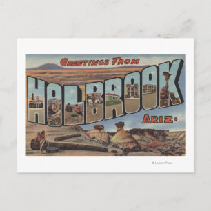 Holbrook, Arizona - Large Letter Scenes Postcard