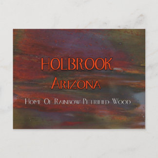 Holbrook Arizona Pet Wood Postcard