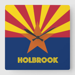 Holbrook AZ Square Wall Clock