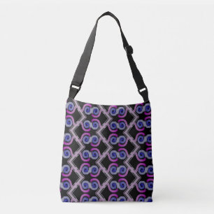 Hold-all shoulder-belt Jimette Design zigzag Crossbody Bag