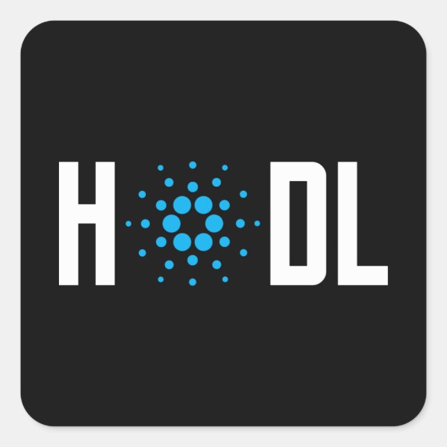 Hold Cardano Square Sticker (Front)