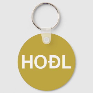Hold Dogecoin Key Ring