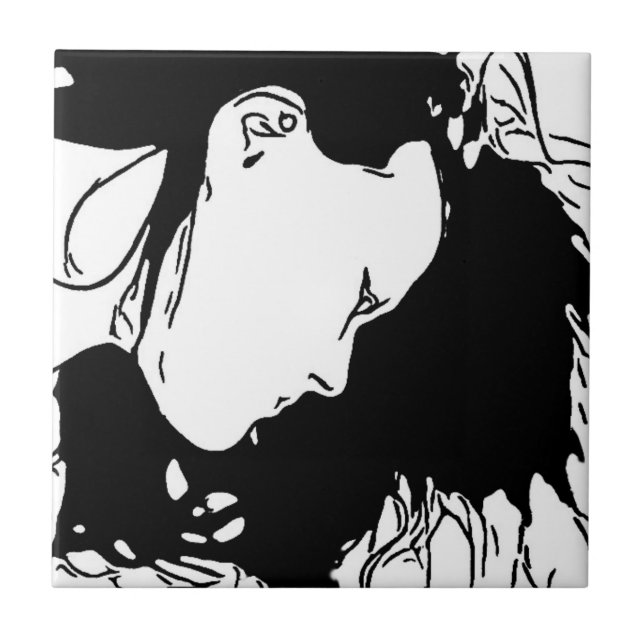 Hold Her Hair Back Ceramic Tile (Front)
