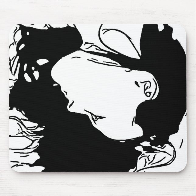 Hold Her Hair Back Mouse Pad (Front)