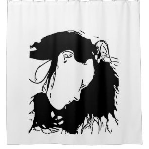 Hold Her Hair Back Shower Curtain