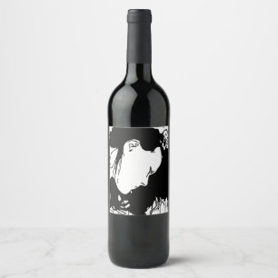 Hold Her Hair Back Wine Label