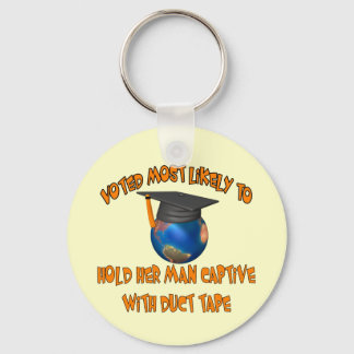Hold Her Man Captive Key Ring
