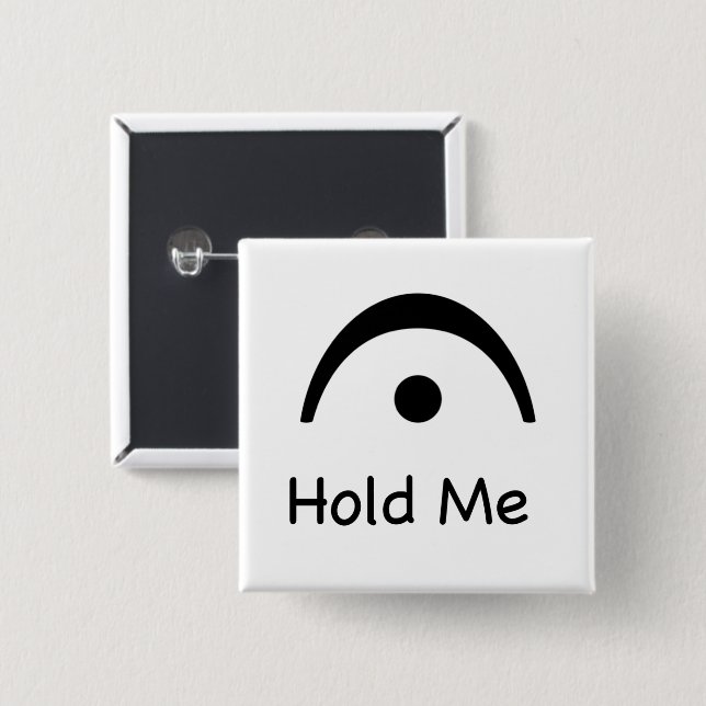 Hold Me Fermata Music Musician Keychain 15 Cm Square Badge (Front & Back)