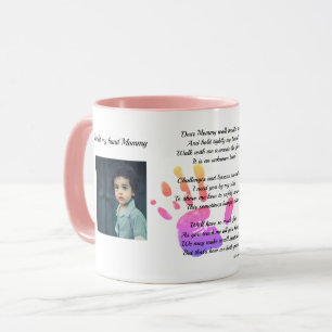 Hold my hand Mummy POEM from Toddler to mum PHOTO Mug