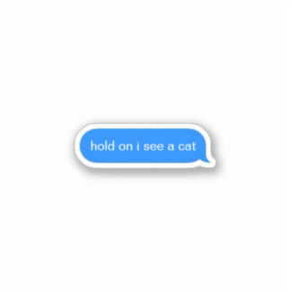 Hold on i see a cat