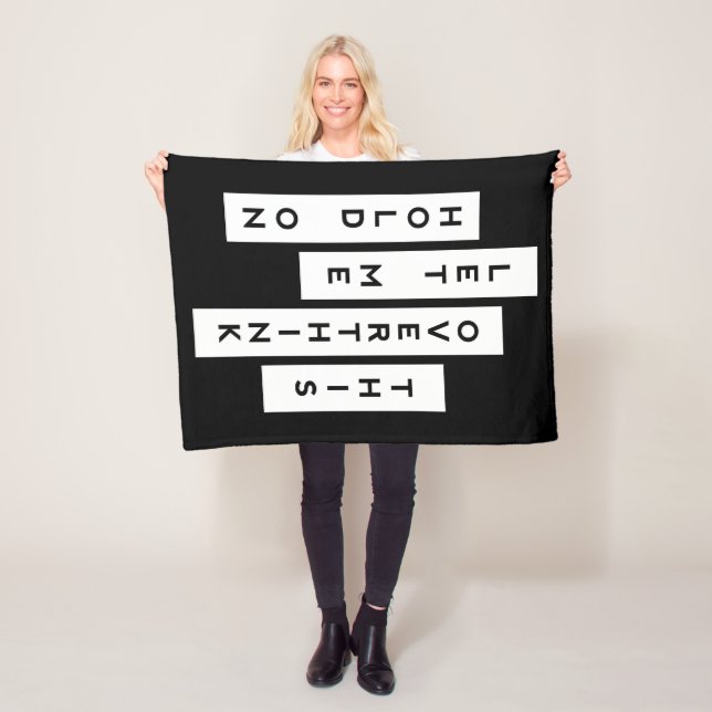 Hold On Let Me Overthink This Fleece Blanket (In Situ)