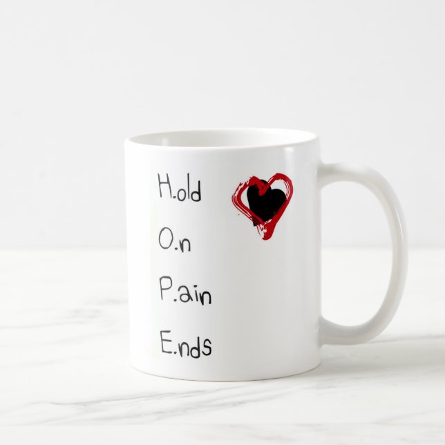Hold On Pain Ends Coffee Mug (Right)