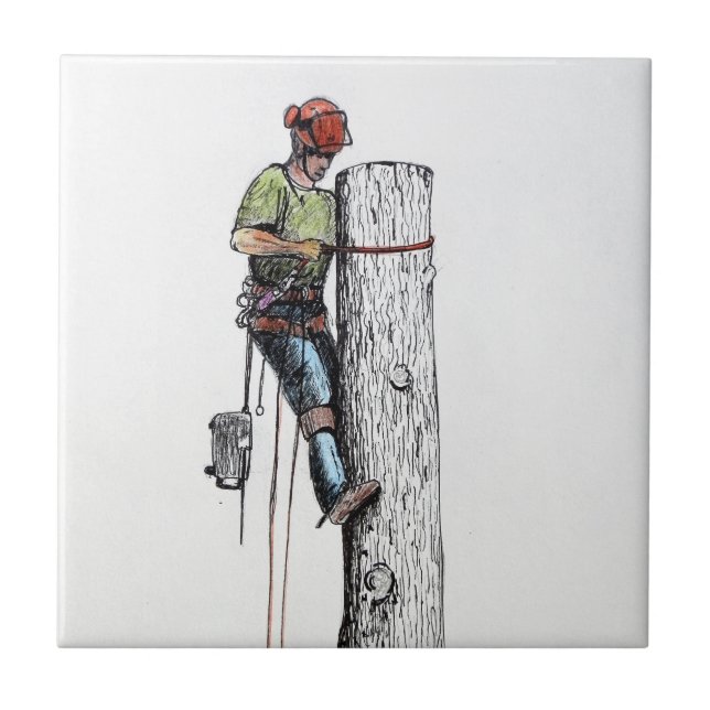 Hold on tight tree surgeon tile (Front)