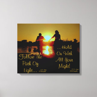 Hold On To the Light Canvas Print