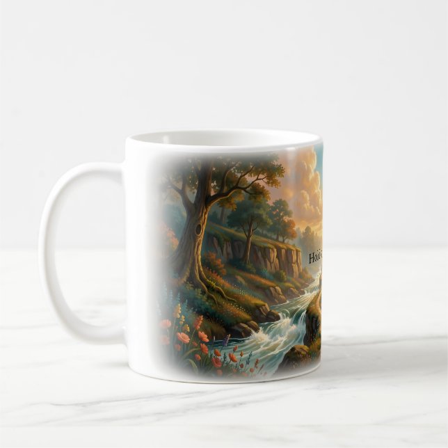 Hold On to Wonder Fantasy Path Mug (Left)