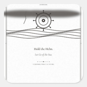 Hold the Helm Stoic Sticker