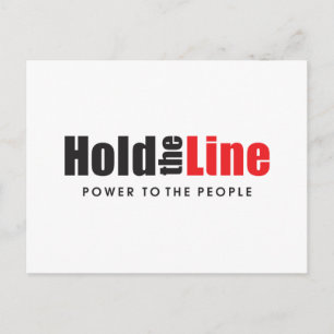 Hold the Line - Power to the People Postcard