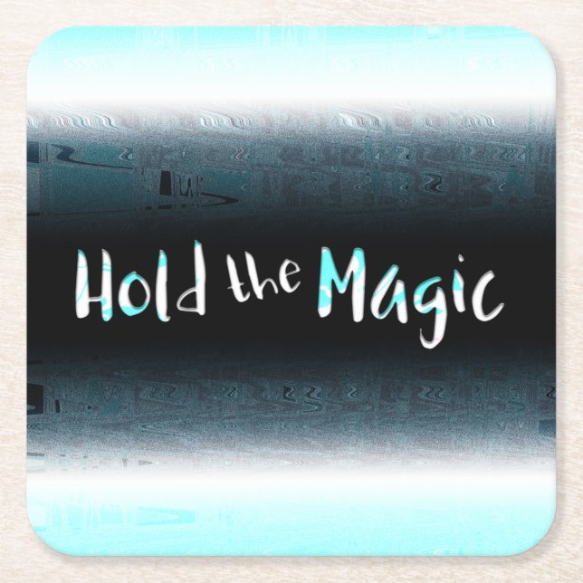 Hold the Magic Square Paper Coaster (Front)