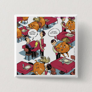 Hold The Onions Please Funny Foodies 15 Cm Square Badge