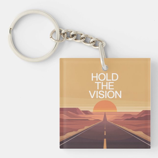 Hold The Vision Key Ring (Front)