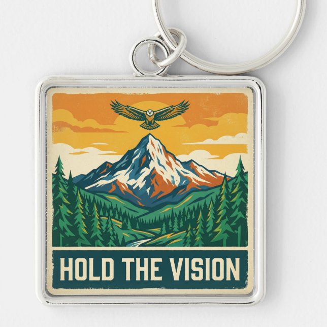 Hold The Vision Key Ring (Front)