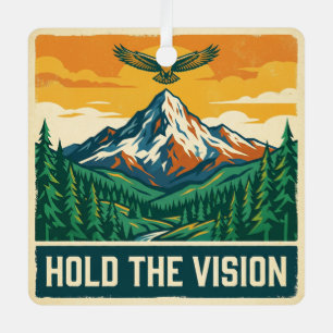 Hold The Vision Metal Tree Decoration